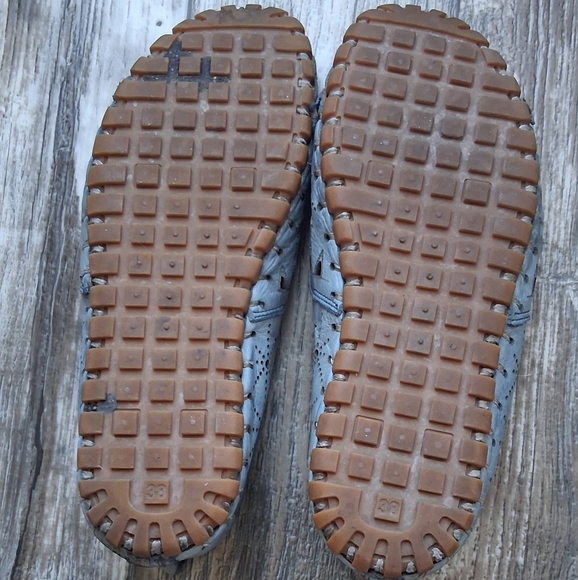 Spring Step Blue Perforated Flats - Picture 4 of 4